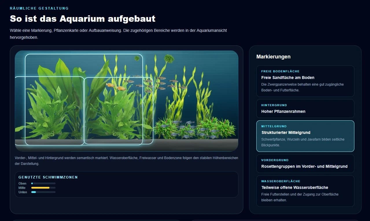 ReefMind-Übersicht mit kuratierten Beispielaquarien und vollständigen Aquariumkonzepten