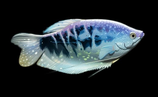 Blauer Fadenfisch (Trichopodus trichopterus)