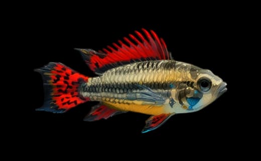 Kakadu-Zwergbuntbarsch (Apistogramma cacatuoides)