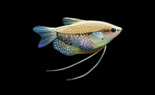 Mosaikfadenfisch (Trichopodus leerii)